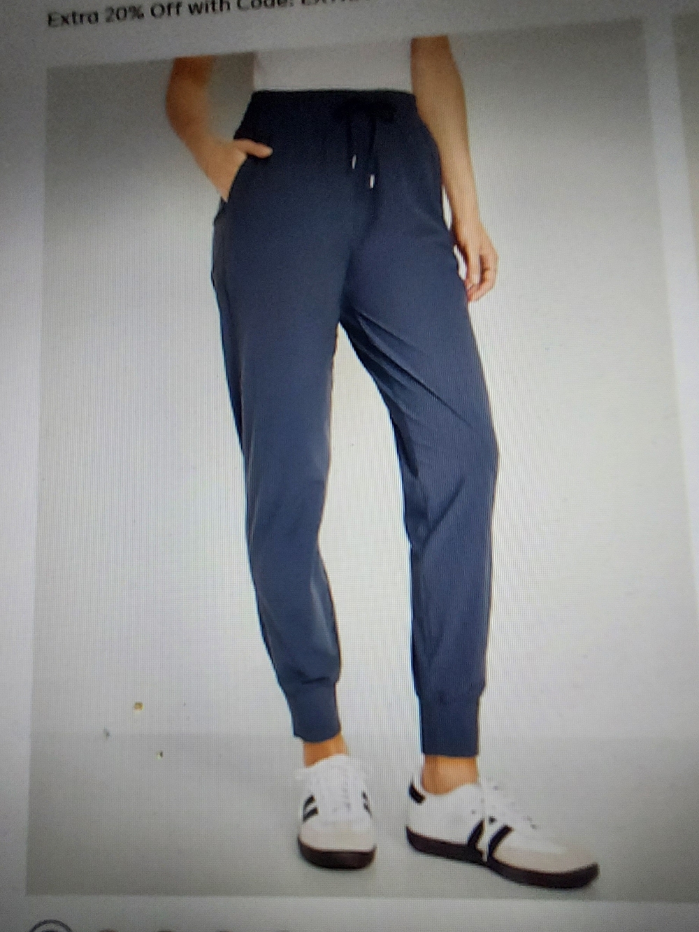 Old Navy Dusty Navy/ Grey Drawstring  Go Dry Moisture Wicking  Joggers. Sz. XS